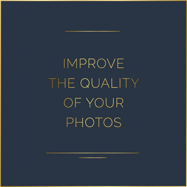 button to go to page with tips for improving your photo quality