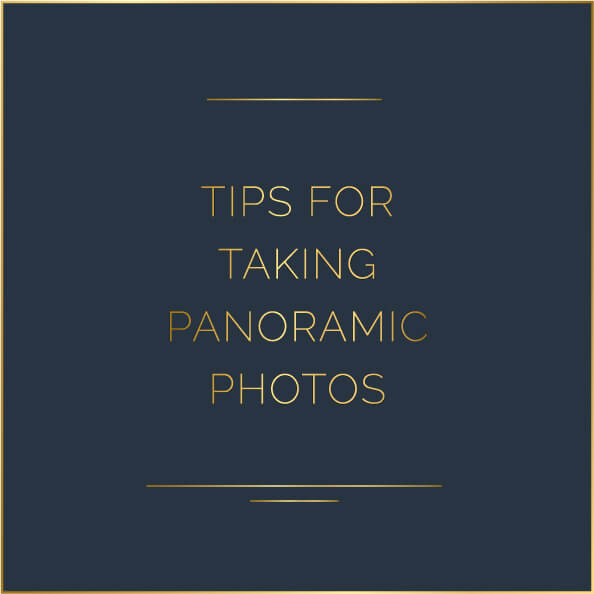 button to go to page with tips for taking panoramic photos